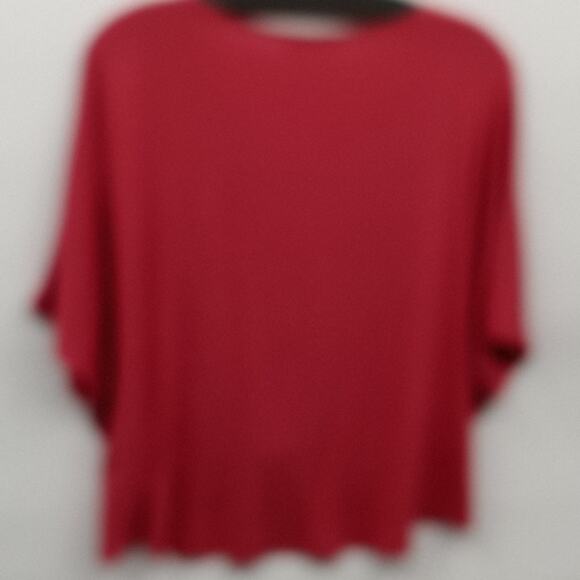 Built By Dreamers Women's Pink Short Sleeve Twist Tie Front Tee Size Small - Picture 6 of 13